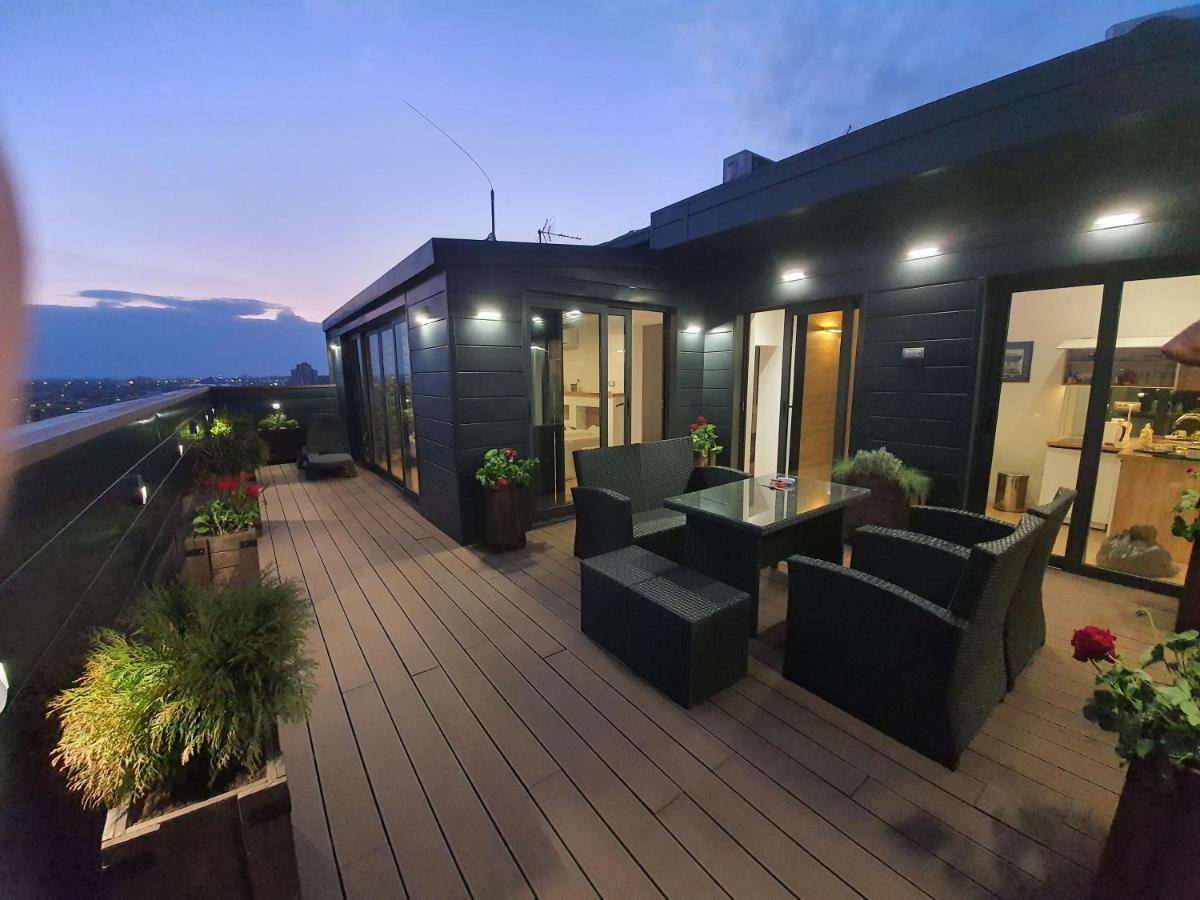 Ferienwohnung Penthouse Lux Belgrad Exterior foto